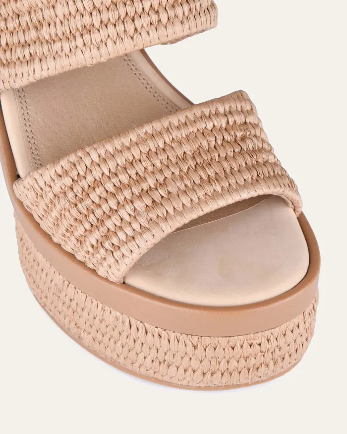 Women HIGH HEELS jomercer Felicity high heel platform sandals tan raffia Women HIGH HEELS jomercer Felicity high heel platform sandals tan raffia