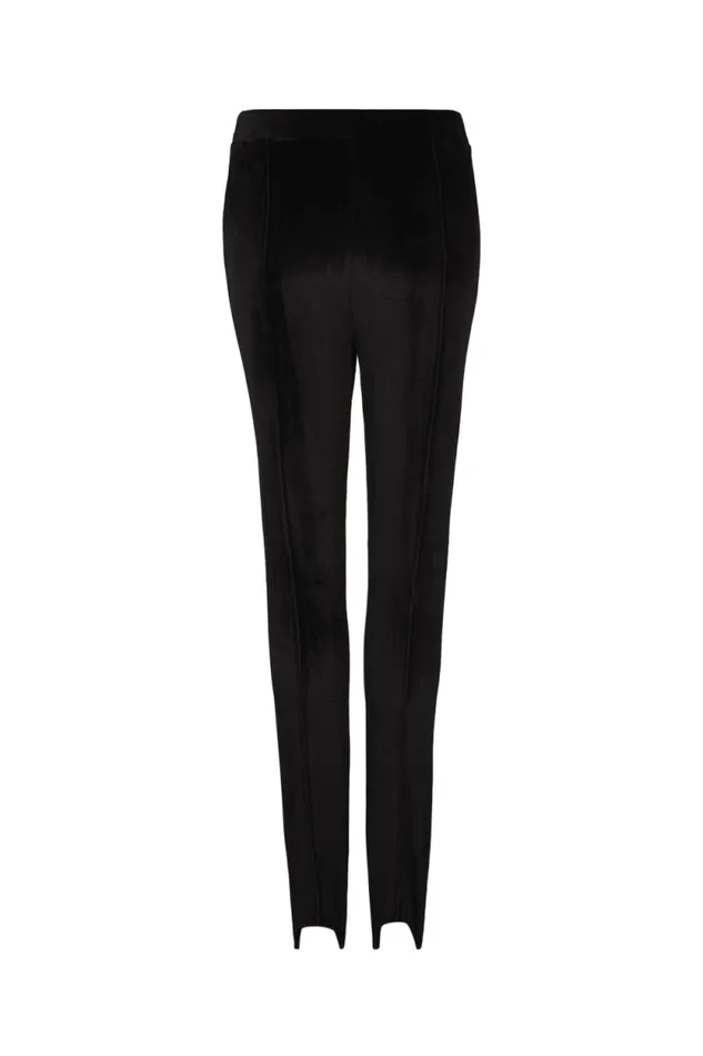 Women Highwaisted Velvet Stirrup Pants Black Black Sonia Rykiel Trousers And Denim