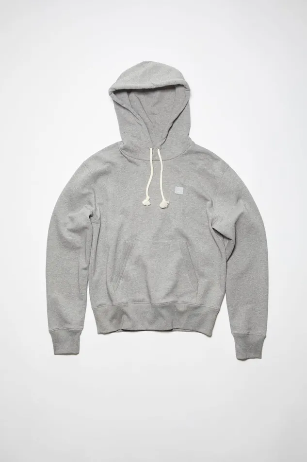 Women Hooded Sweatshirt 8211 Regular Fit Light Grey Melange Acne Studios Sweatshirts