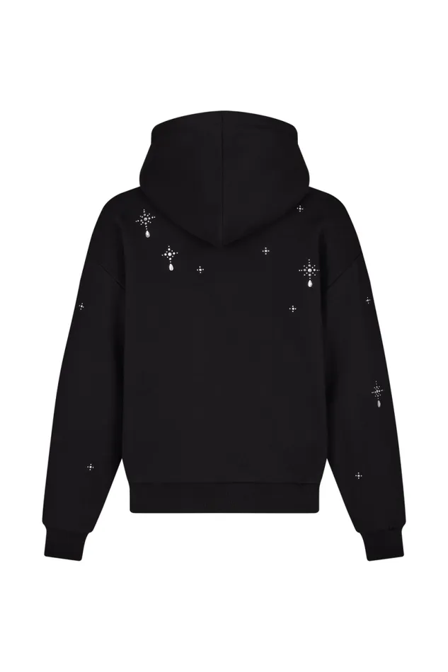 Women Hoodie With Surrealist Motifs Black Black Sonia Rykiel Sweatshirts
