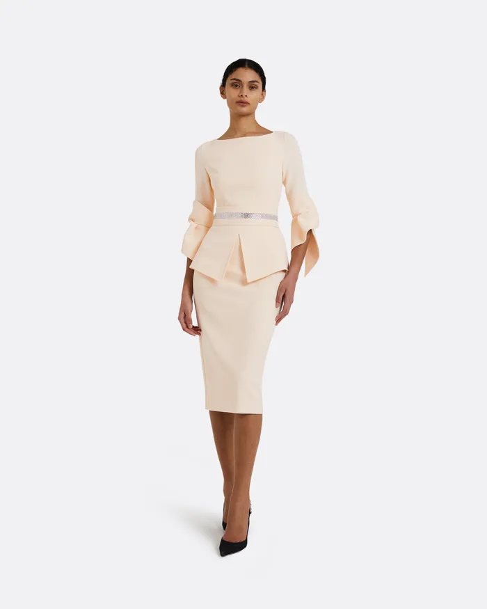 Women Icons Safiyaa Alondra Vanilla Midi Dress Vanilla