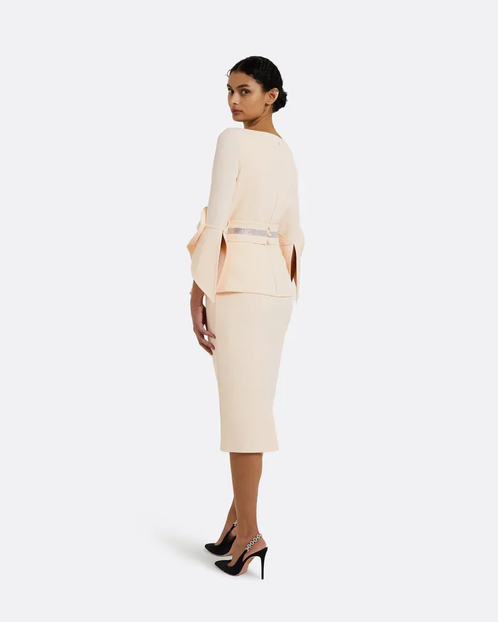 Women Icons Safiyaa Alondra Vanilla Midi Dress Vanilla