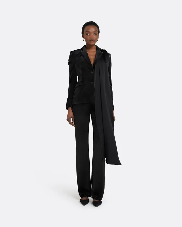 Women Jackets and Coats Safiyaa Emma Black Jacket Black