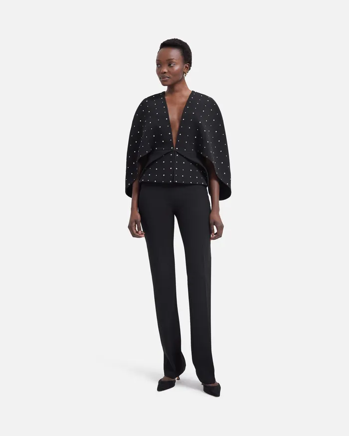 Women Jackets and Coats Safiyaa Tucker Black Cape Black