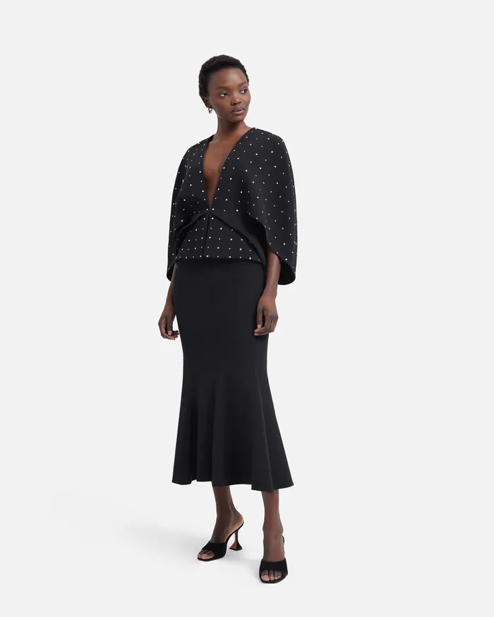 Women Jackets and Coats Safiyaa Tucker Black Cape Black