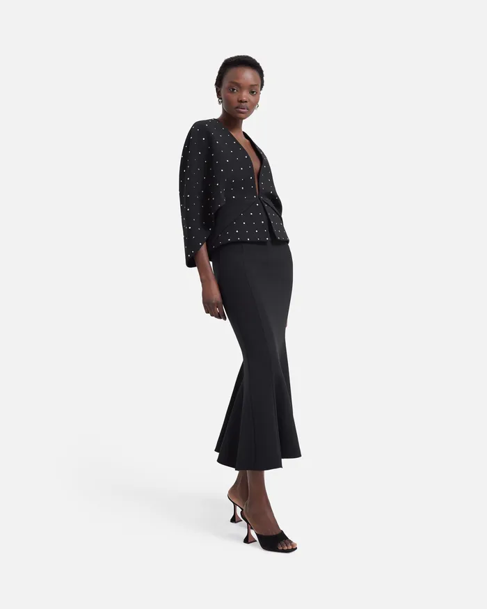 Women Jackets and Coats Safiyaa Tucker Black Cape Black