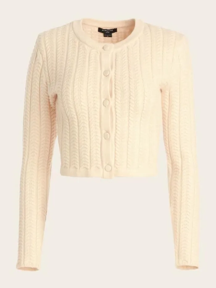 Women Jackets Marciano Hope Sweater Cardigan Clear Pink Women Jackets Marciano Hope Sweater Cardigan Clear Pink
