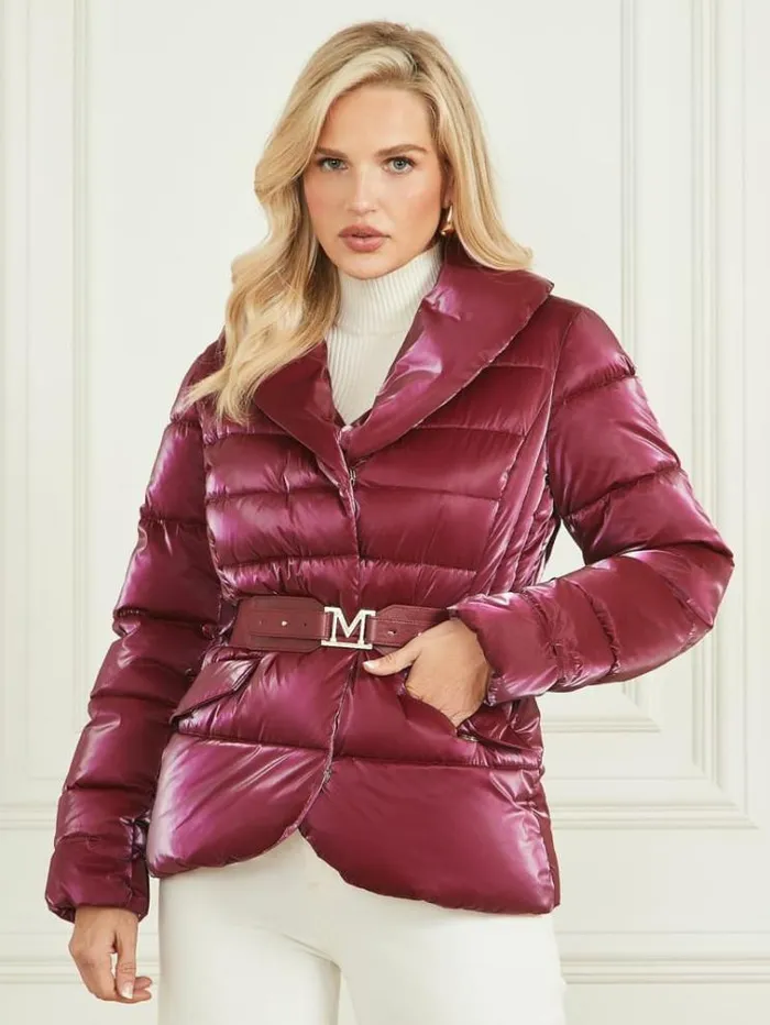 Women Jackets Marciano Nausicaa Puffer Jacket Purple Petal Multi Women Jackets Marciano Nausicaa Puffer Jacket Purple Petal Multi