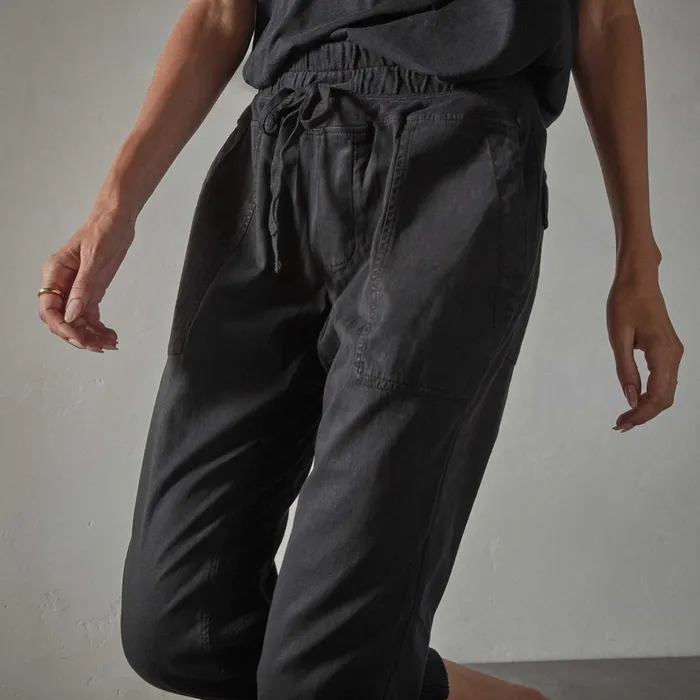 WOMEN James Perse CLASSICS Mixed Media Pant Black