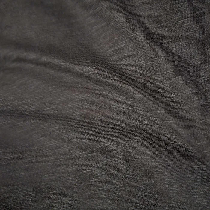 WOMEN James Perse CLASSICS Sheer Slub Side Panel Shirt Carbon