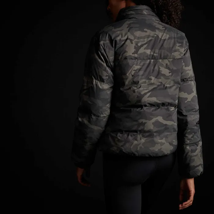 WOMEN James Perse JACKETSOUTERWEAR Camo Puffer Jacket Olive Camo