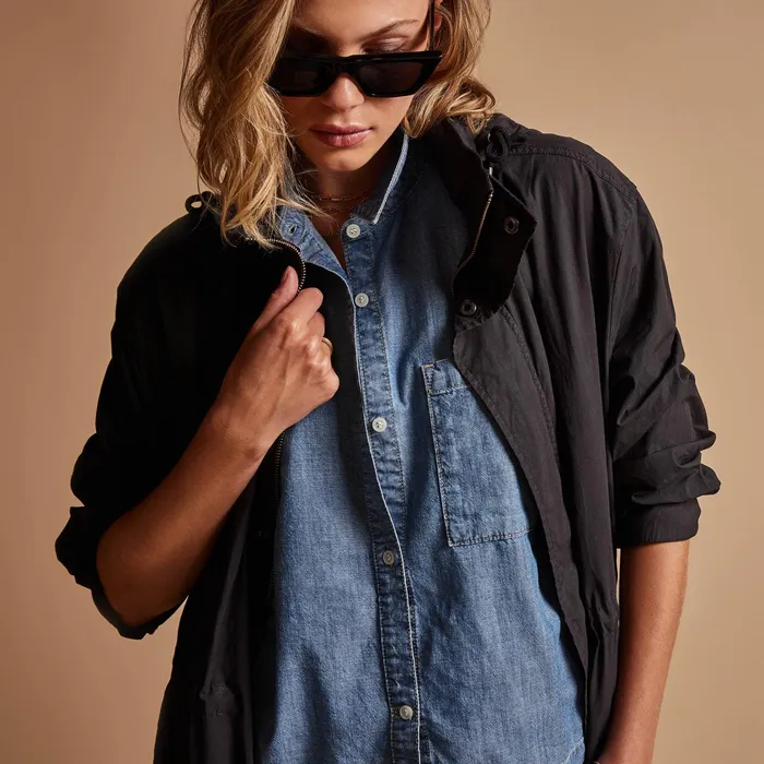 WOMEN James Perse JACKETSOUTERWEAR Lightweight Parka Black