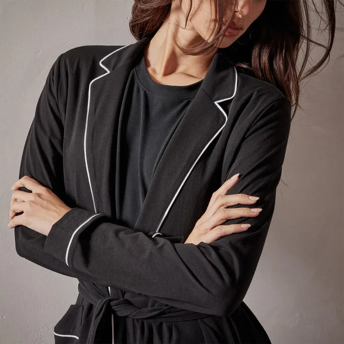 WOMEN James Perse LOUNGE Clean Jersey Robe Black