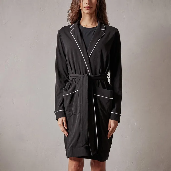WOMEN James Perse LOUNGE Clean Jersey Robe Black
