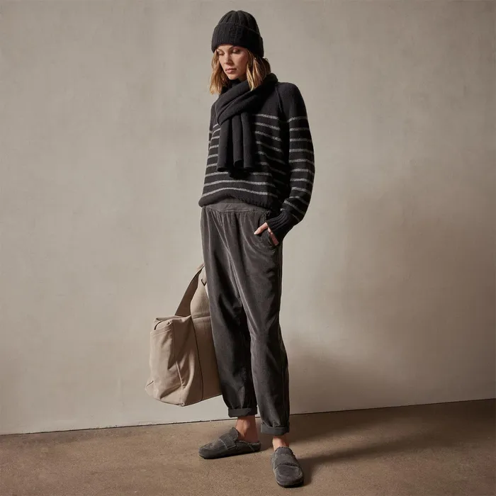 WOMEN James Perse PANTSDENIM Relaxed Fit Corduroy Pant Magma Pigment