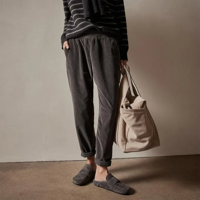 WOMEN James Perse PANTSDENIM Relaxed Fit Corduroy Pant Magma Pigment