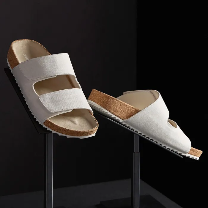 WOMEN James Perse SANDALS Women039s Double Strap Slide Canvas