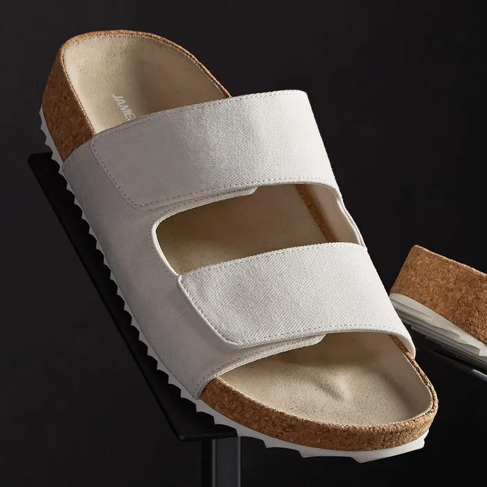 WOMEN James Perse SANDALS Women039s Double Strap Slide Canvas