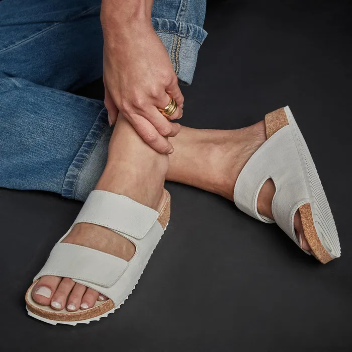 WOMEN James Perse SANDALS Women039s Double Strap Slide Canvas