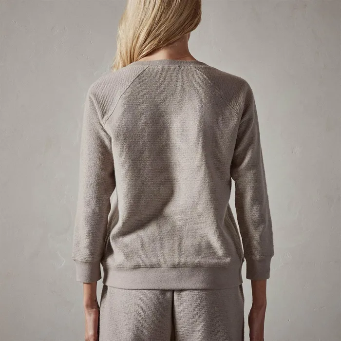 WOMEN James Perse SWEAT TOPSBOTTOMS Alpine Thermal Sweatshirt Dapple
