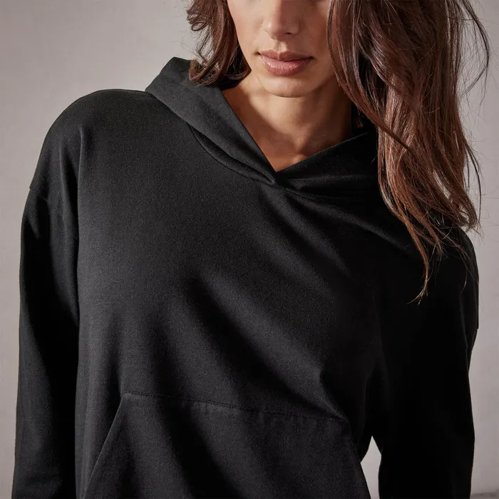 WOMEN James Perse SWEAT TOPSBOTTOMS Recycled Feather Weight Clean Hoodie Black