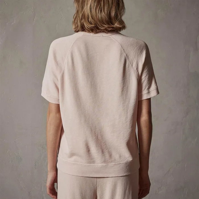 WOMEN James Perse SWEAT TOPSBOTTOMS Short Sleeve Sweat Top Nougat Pigment