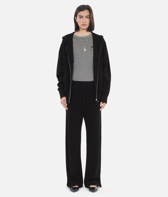 Women Jeans and Pants THE KOOPLES Black Wool And Cashmere Trousers Women Jeans and Pants THE KOOPLES Black Wool And Cashmere Trousers