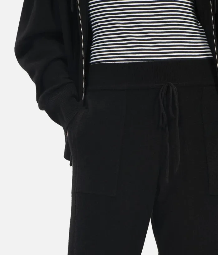 Women Jeans and Pants THE KOOPLES Black Wool And Cashmere Trousers Women Jeans and Pants THE KOOPLES Black Wool And Cashmere Trousers