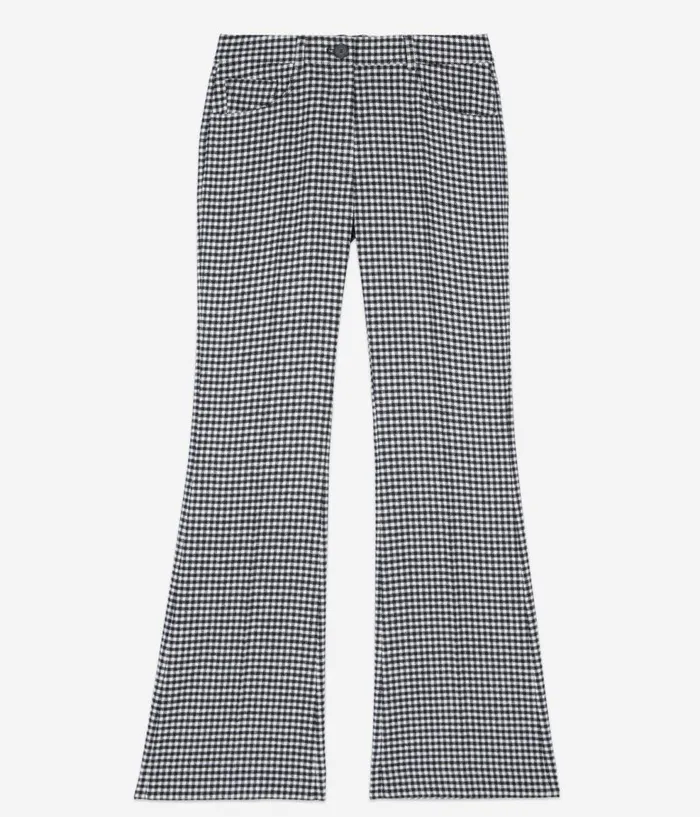Women Jeans and Pants THE KOOPLES Vichy Check Flare Trousers Women Jeans and Pants THE KOOPLES Vichy Check Flare Trousers