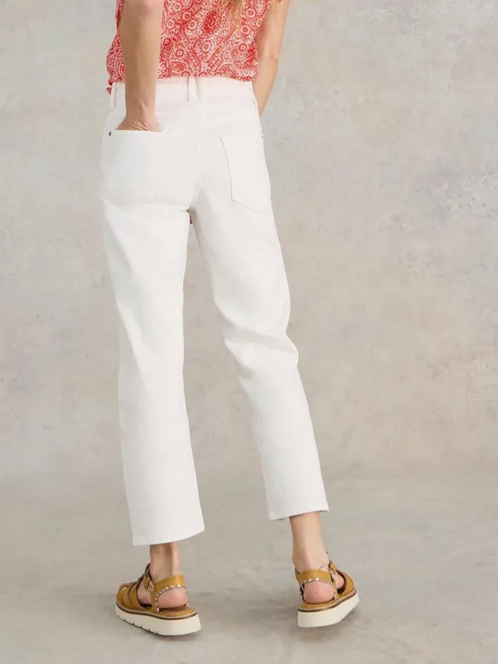 Women JEANS White Stuff Blake Straight Cropped Jean Natural White Women JEANS White Stuff Blake Straight Cropped Jean Natural White