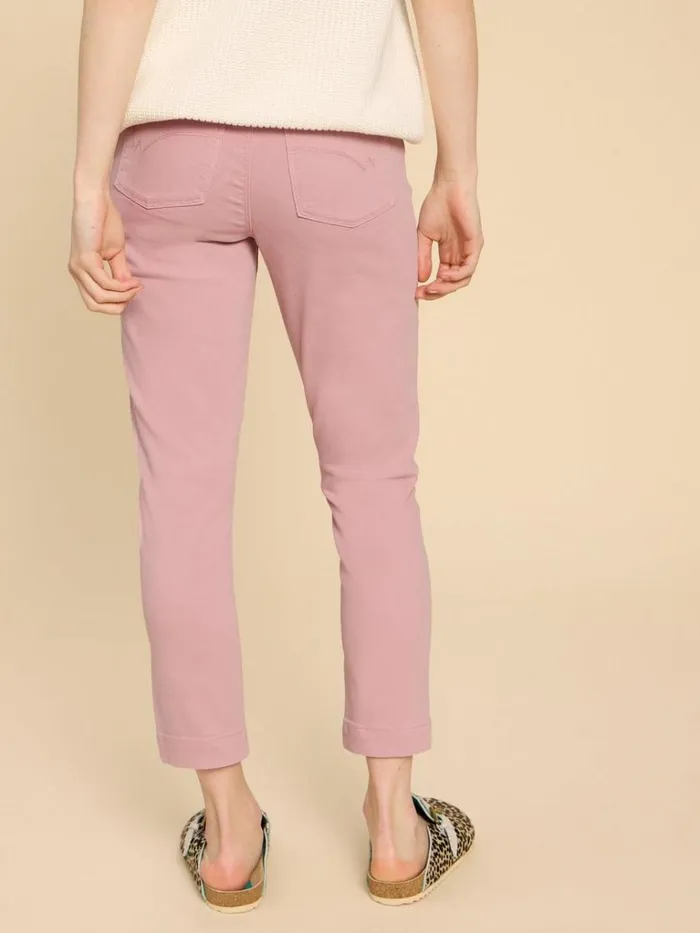 Women JEANS White Stuff Janey Cotton Cropped Jegging Mid Pink Women JEANS White Stuff Janey Cotton Cropped Jegging Mid Pink