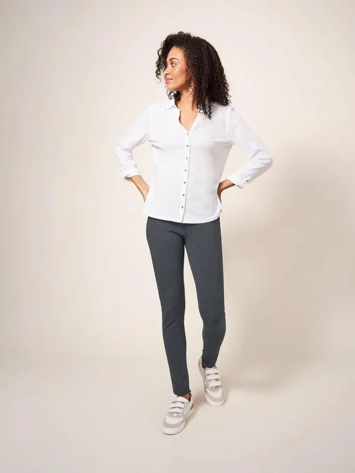 Women JEANS White Stuff Jodie Ponte Jeggings Grey Marl