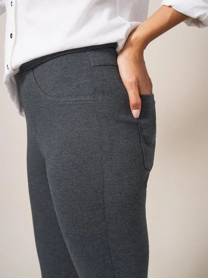 Women JEANS White Stuff Jodie Ponte Jeggings Grey Marl