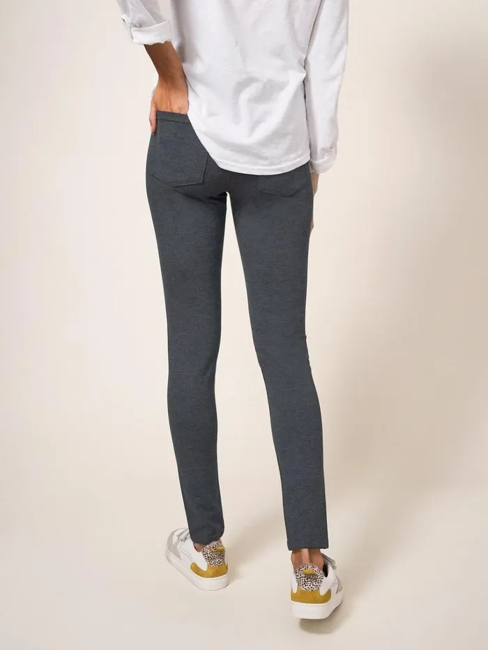 Women JEANS White Stuff Jodie Ponte Jeggings Grey Marl