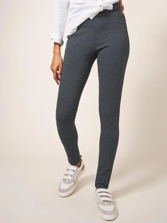 Women JEANS White Stuff Jodie Ponte Jeggings Grey Marl