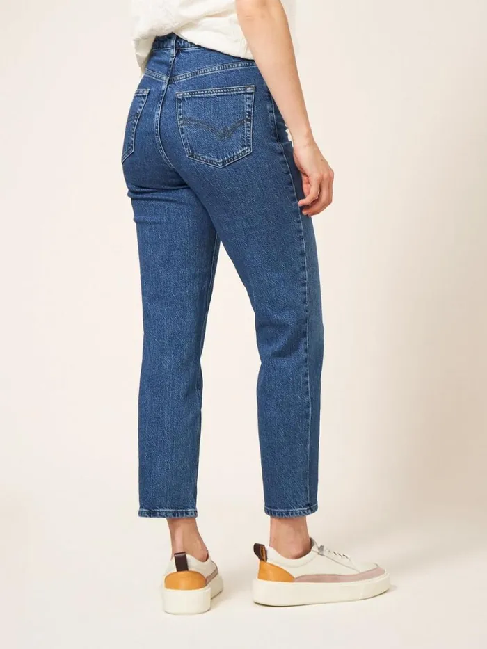 Women JEANS White Stuff Miley Relaxed Straight Jean Mid Denim Women JEANS White Stuff Miley Relaxed Straight Jean Mid Denim