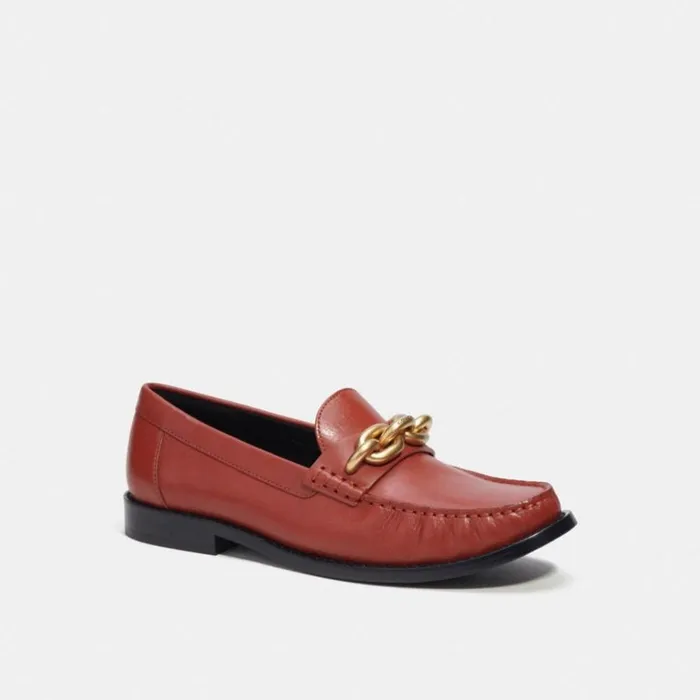 Women Jess Loafer Rust Coach Flats and Loafers