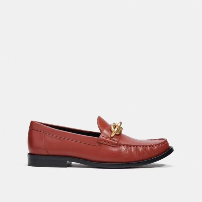 Women Jess Loafer Rust Coach Flats and Loafers