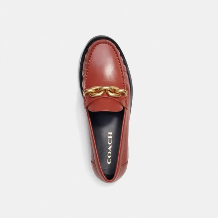 Women Jess Loafer Rust Coach Flats and Loafers