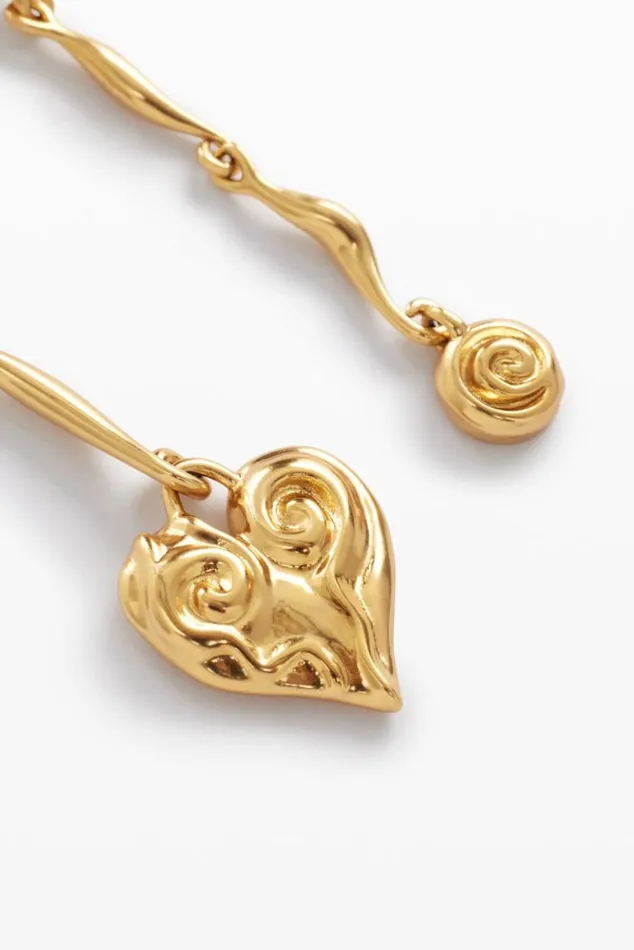 Women Jewellery Desigual Asymmetric Goldplated Zalio Earrings