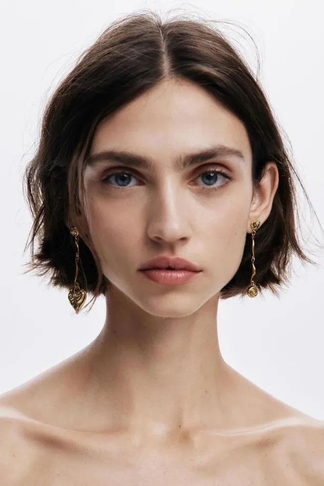 Women Jewellery Desigual Asymmetric Goldplated Zalio Earrings