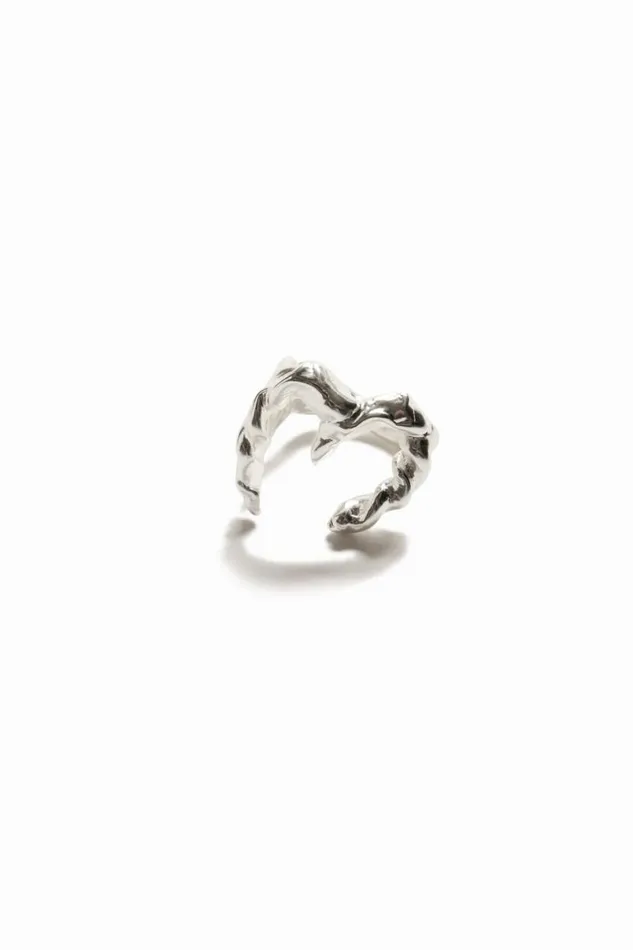 Women Jewellery Desigual Zalio Silver Plated Letter M Ring