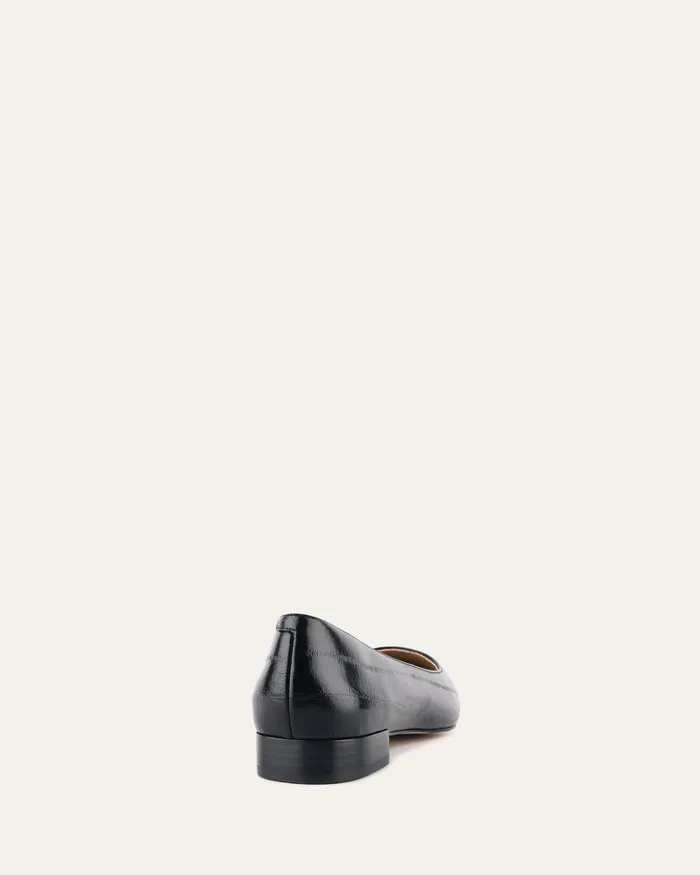 Women jomercer Anita dress flat black lizard leather BALLET Women jomercer Anita dress flat black lizard leather BALLET