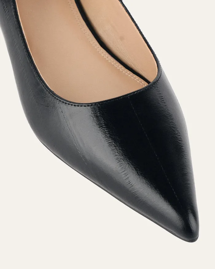 Women jomercer Anita dress flat black lizard leather BALLET Women jomercer Anita dress flat black lizard leather BALLET