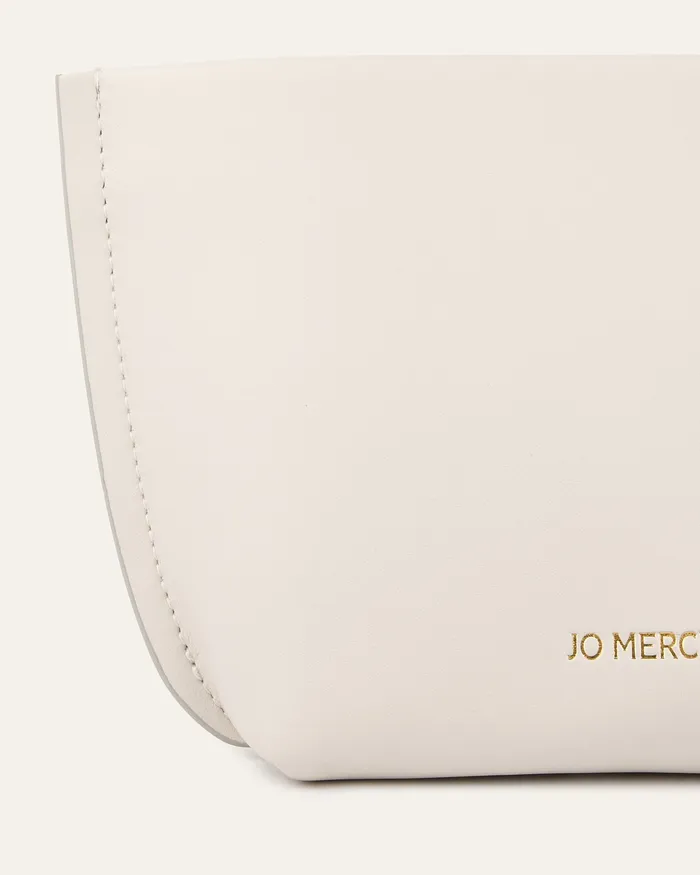 Women jomercer Bonito pouch bag off white leather CLUTCHES