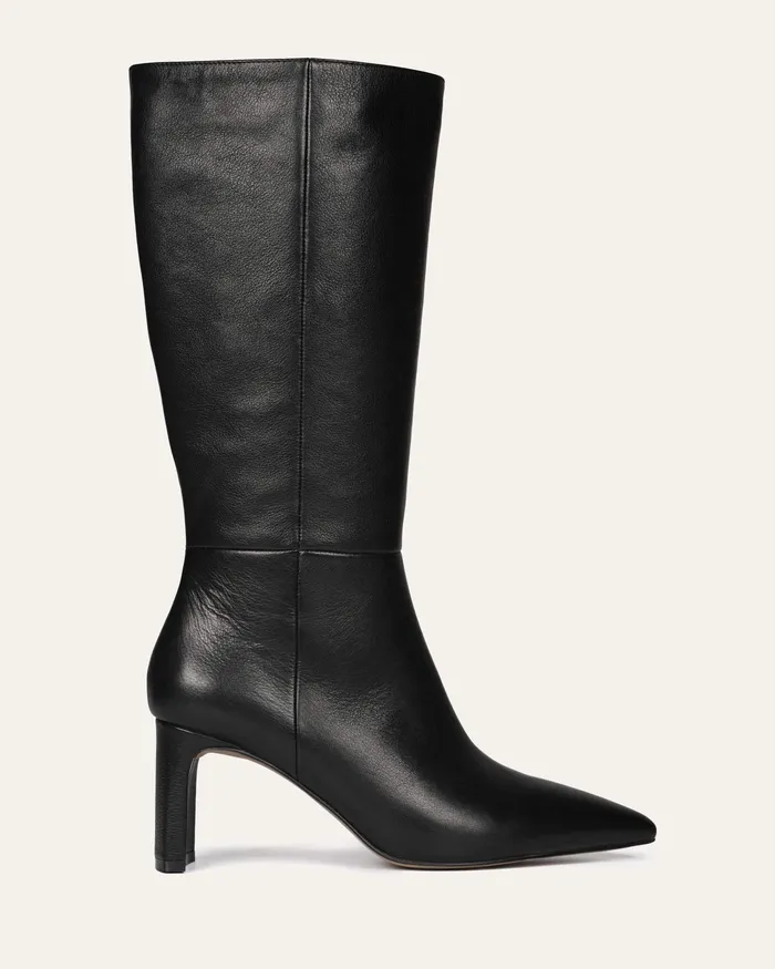 Women jomercer Pixie calf boots black leather LONG BOOTS