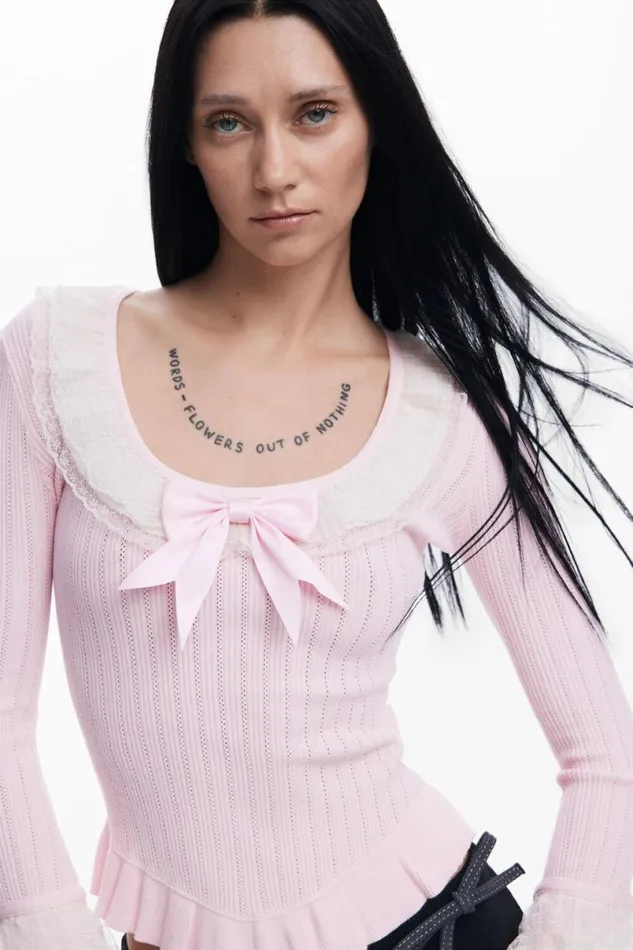 Women Jumpers Desigual Coquette Sweater By Mara Escot