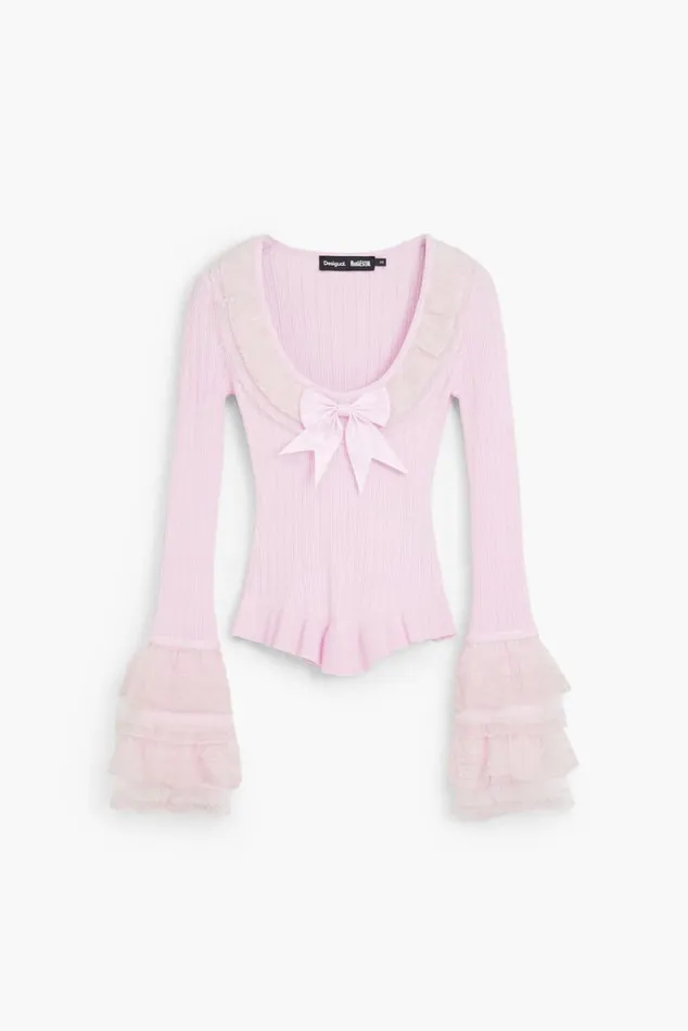 Women Jumpers Desigual Coquette Sweater By Mara Escot
