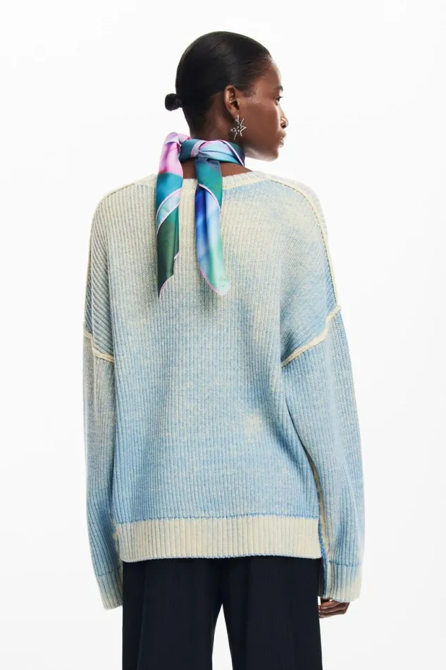 Women Jumpers Desigual Oversized Tiedye Sweater