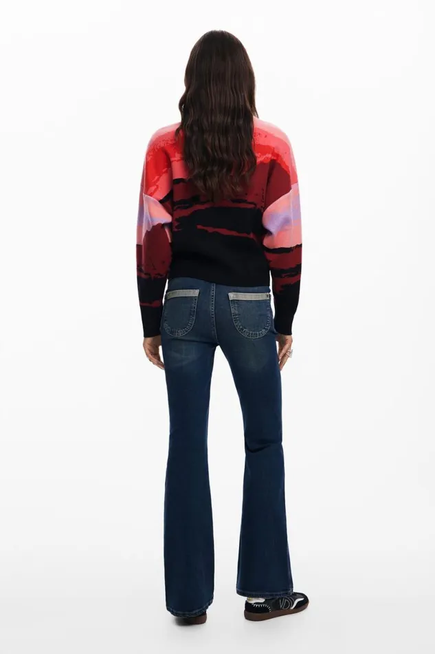 Women Jumpers Desigual Sunset Landscape Sweatshirt